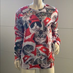 Christmas Cats Long Sleeve Sweater